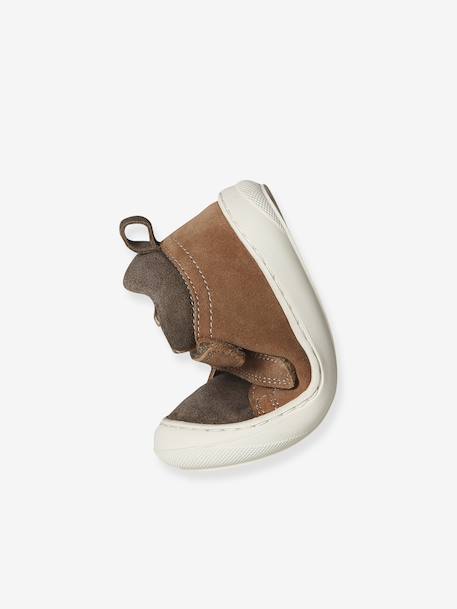 Pair of Soft Leather Boots for Babies, Designed for First Steps beige+blue+brown+electric blue+green+ocean blue+ochre+sage green+set beige+set brown+set green 