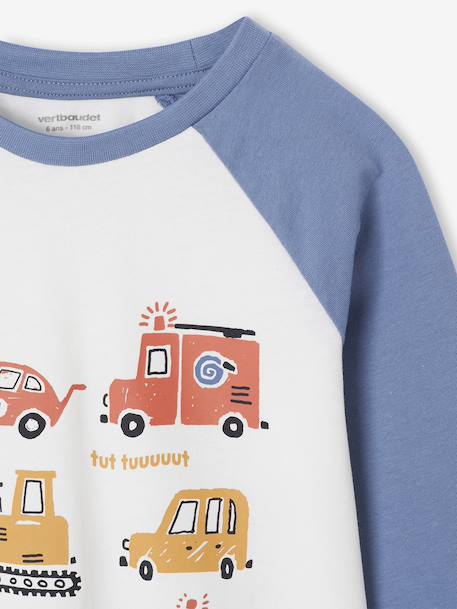 Pack of 2 Pyjamas with Vehicle Print for Boys night blue 