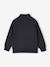 Sports Sweatshirt with Zip on the Neckline & Basketball on Sleeve for Boys anthracite+hazel 