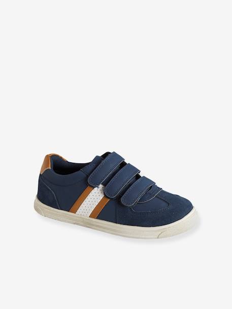 Trainers with Touch-Fastening Tab for Boys Dark Blue+White/Navy 