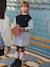 2-in-1-Effect Shirt Dress ecru+marl grey+navy blue 