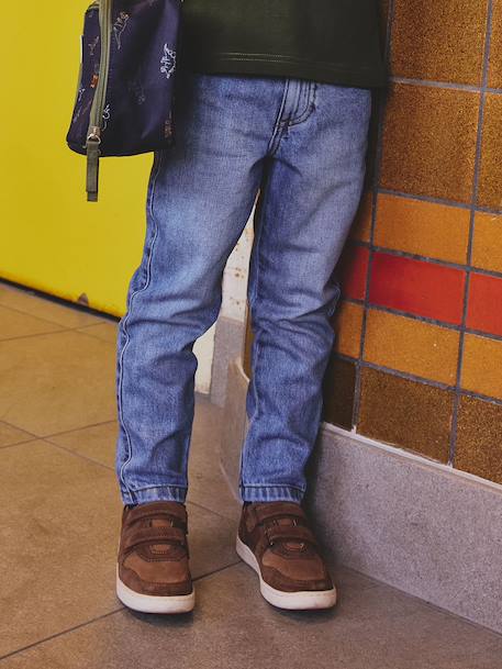Elasticated Wide Leg Jeans, Adjustable Waist brut denim+stone 