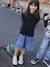 2-in-1 Dress for Girls navy blue 