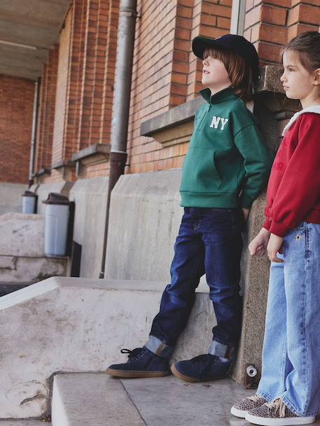 Straight Leg Jeans with Turn-Ups for Boys brut denim+stone 