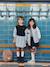 2-in-1-Effect Shirt Dress ecru+marl grey+navy blue 