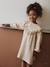 Floral Dress in Cotton Gauze for Girls ecru 