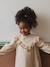 Floral Dress in Cotton Gauze for Girls ecru 