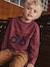 Flocked Long-Sleeved T-Shirt for Boys dusky pink+sage green 