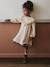 Floral Dress in Cotton Gauze for Girls ecru 
