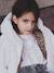 Reversible Leopard/Sherpa Windcheater with Hood for Girls beige+vanilla 