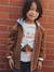 Corduroy Shirt with Fleece Hood, for Boys camel 