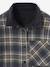 Reversible Flannel & Velour Shirt for Boys, JONEN anthracite 