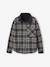 Reversible Flannel & Velour Shirt for Boys, JONEN anthracite 