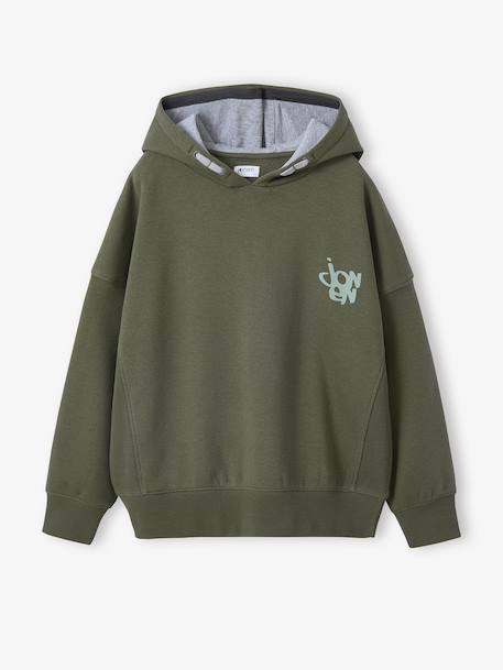 Hooded Sweatshirt for Boys, Jonen khaki 