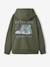 Hooded Sweatshirt for Boys, Jonen khaki 