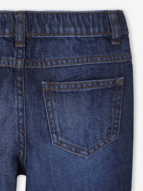 Elasticated Wide Leg Jeans, Adjustable Waist brut denim+stone 