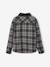 Reversible Flannel & Velour Shirt for Boys, JONEN anthracite 