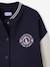 Teddy jacket in fleece with number detail on the sleeve for girls JONEN navy blue 