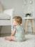 Pack of 2 floral baby sleepsuits sage green 