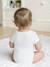 Pack of 2 of short-sleeved pointelle baby bodysuits pale yellow 