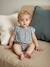 Printed floral baby blouse ecru 