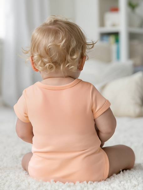 5-pack of short-sleeved bodysuits ecru 
