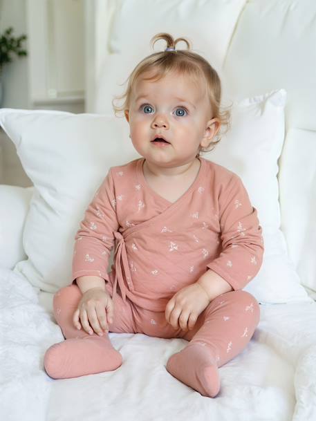 Floral newborn outfit rose 