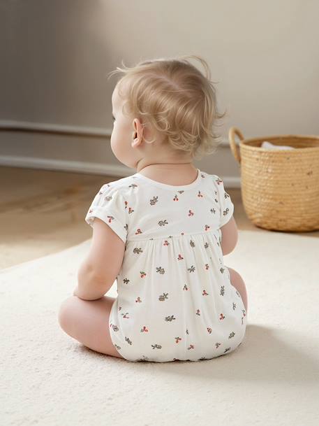 Cotton Gauze Short Pyjamas for Babies ecru 