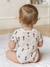 5 pack of short-sleeved baby bodysuits, Hot Air Balloon design ecru 