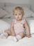 Short cotton and lyocell dungarees for babies lilac 