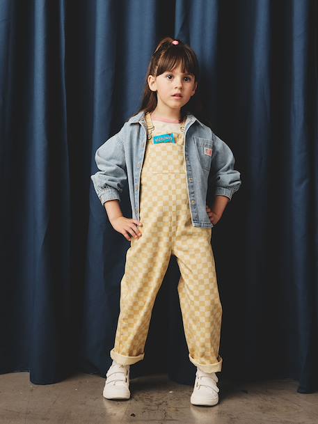 Loose Fit Denim Shirt for Girls light blue 