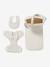 Premium Doll Changing Bag + Nappy + Bib ecru 
