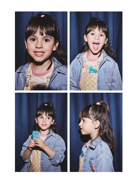Loose Fit Denim Shirt for Girls light blue 