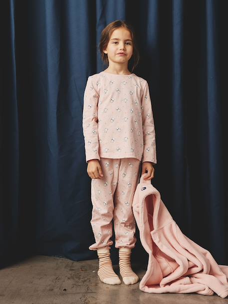 Dress-Up Cat Pyjamas for Girls pale pink 