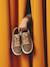 Leather Lace-Up Trainers for Children gold+printed beige 