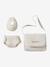 Premium Doll Changing Bag + Nappy + Bib ecru 