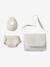 Premium Doll Changing Bag + Nappy + Bib ecru 