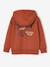 Hooded Sweatshirt with Print & Zip, for Boys rust 
