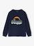 T-Shirt with Bouclé Motif for Boys navy blue 