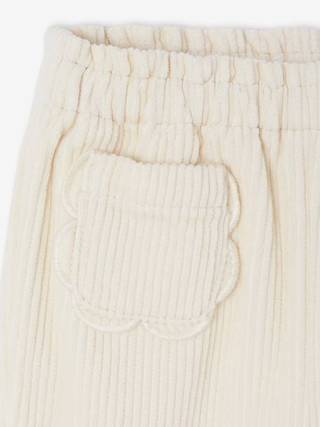 Corduroy Trousers for Newborns ecru 