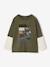 2-in-1-Effect T-Shirt for Boys khaki 