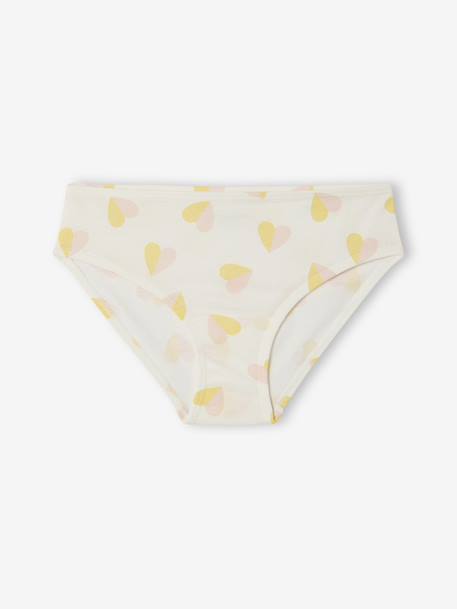 Pack of 10 Fancy Briefs for Girls rose 