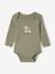Pack of 5 Bodysuits with Cut-Away Shoulders for Newborns khaki 