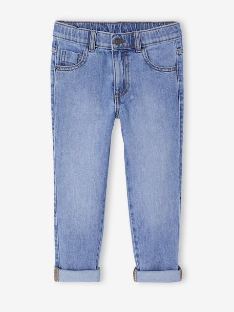 Elasticated Wide Leg Jeans, Adjustable Waist brut denim+stone 