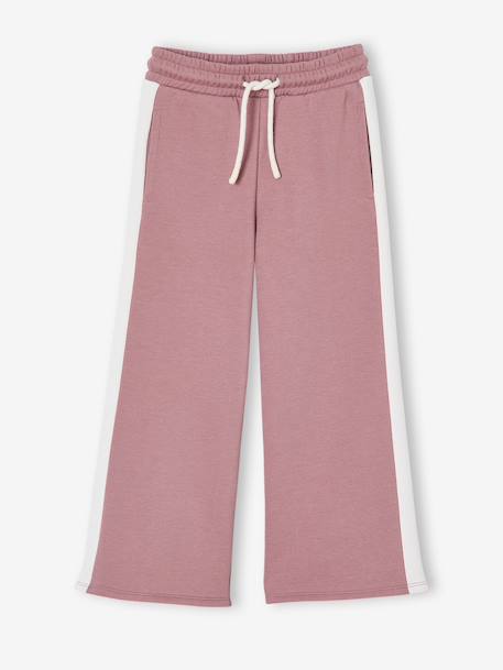 Hooded Sweatshirt + Wide-Leg Joggers Sportswear Set old rose 