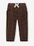 Loose-Fit Corduroy Trousers for Girls bordeaux red+chocolate+old rose 