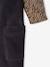 Set of t-shirt and cord dungarees girl anthracite 