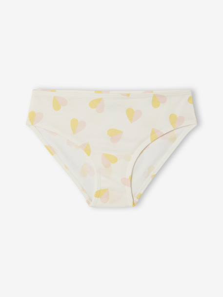 Pack of 10 Fancy Briefs for Girls rose 
