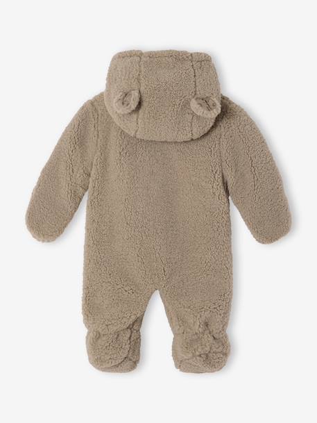 Pramsuit with Leopard Lining, Family Capsule Collection, ENVIE DE FRAISE taupe 