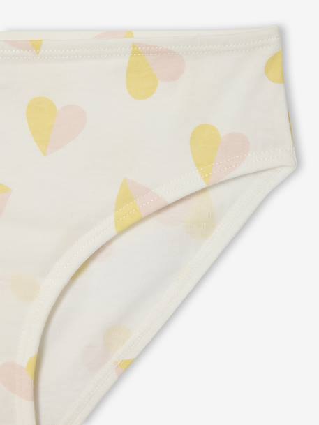 Pack of 10 Fancy Briefs for Girls rose 